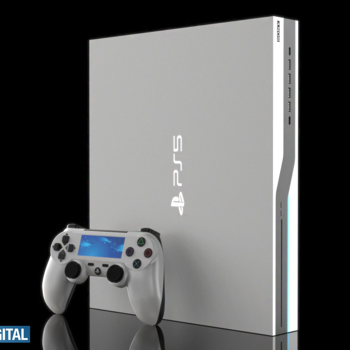 Black and white style: Concept Creator designer showed concept renders of  the Sony PlayStation 5 Pro game console