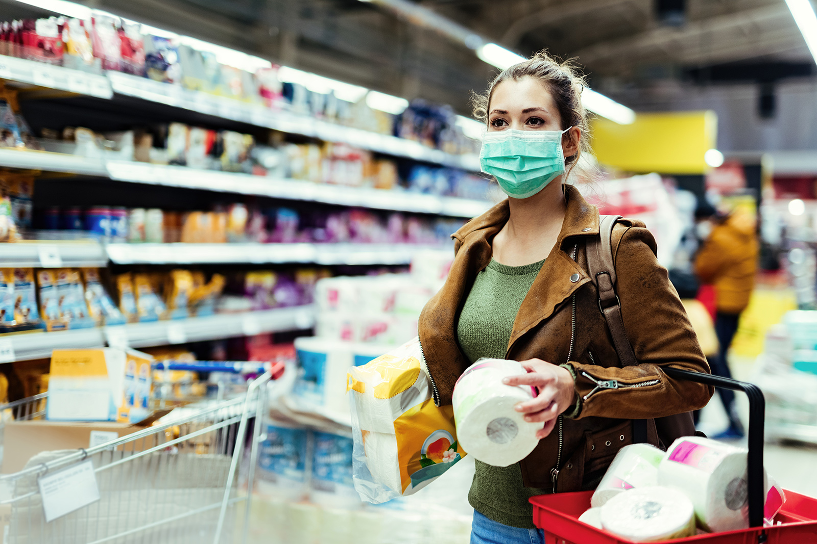 Grocery Shopping Face Mask