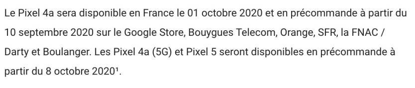 Pixel 5 Launch Date