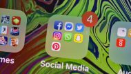 Social media folder on iOS
