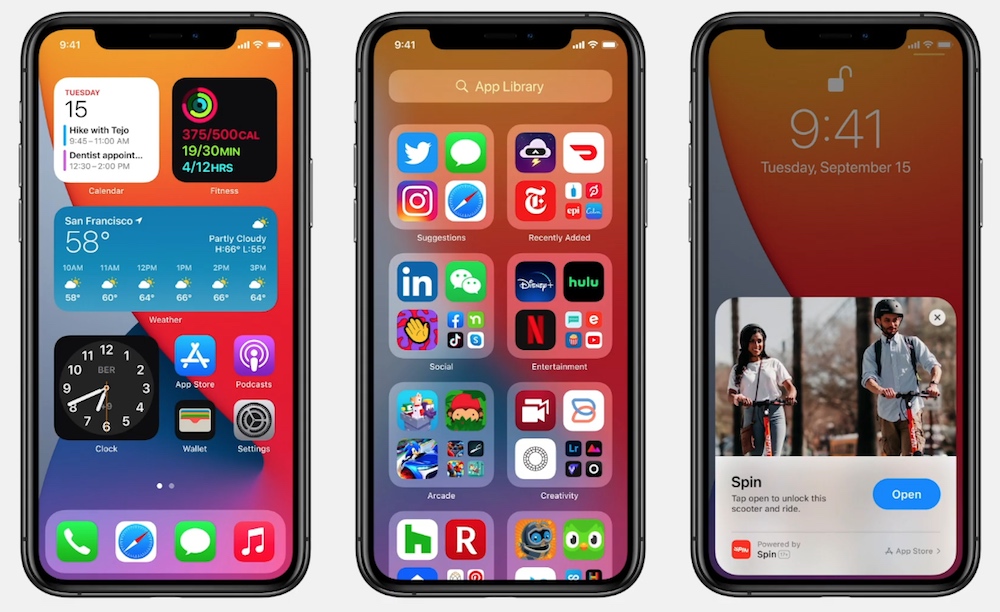 ios 13 default home screen layout