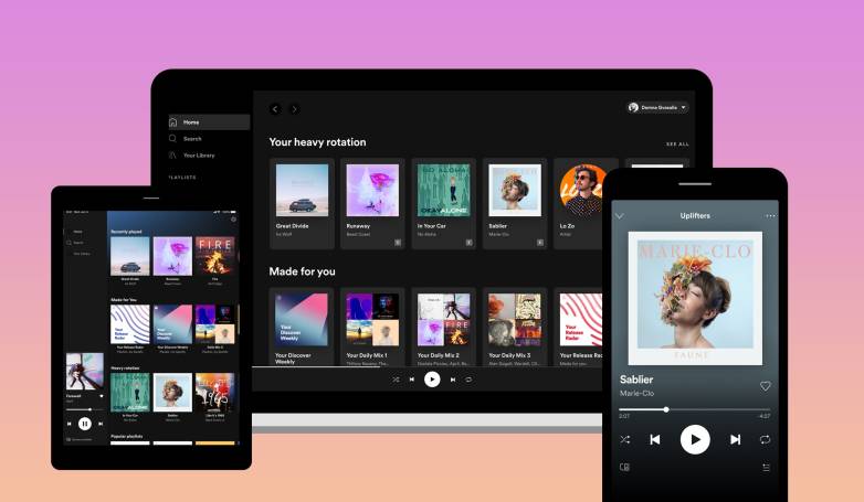 App lyrics spotify app