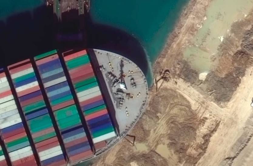 Ever Given partially refloated, but Suez Canal remains ...