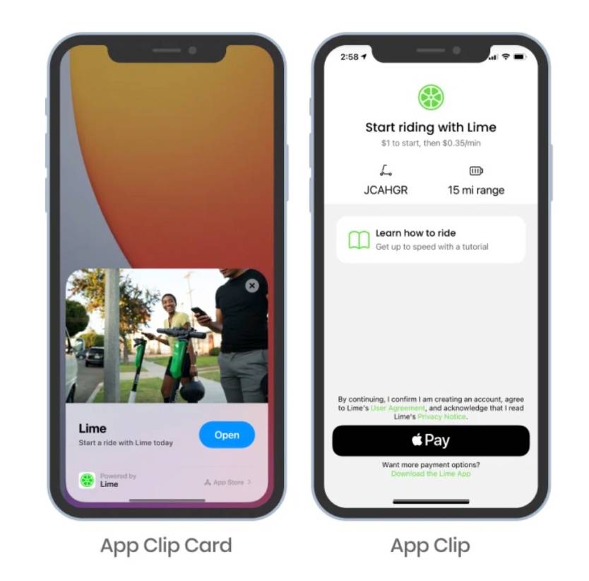 Lime Scooters App Clips