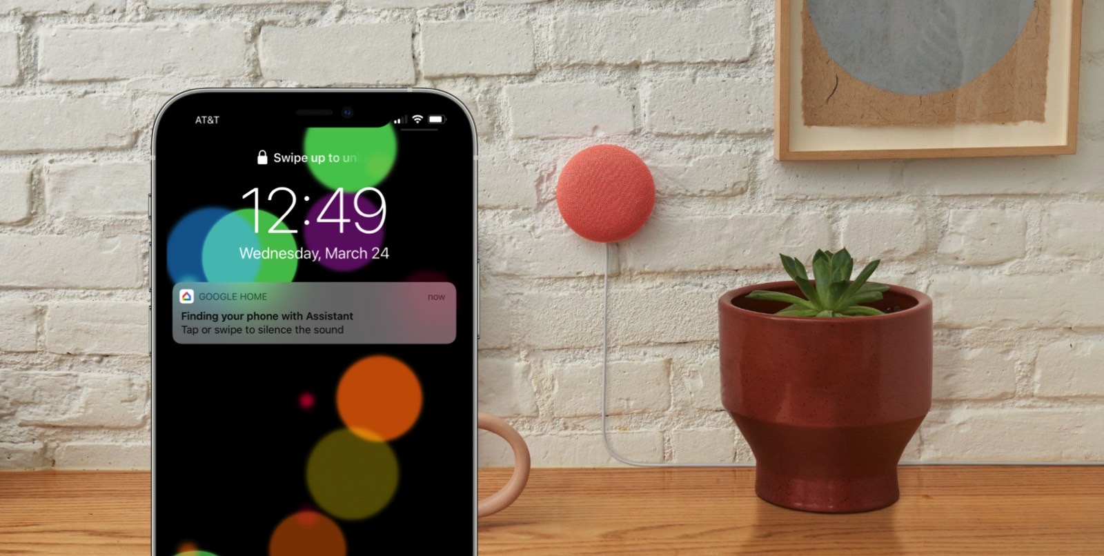 Google home mini hot sale find my iphone