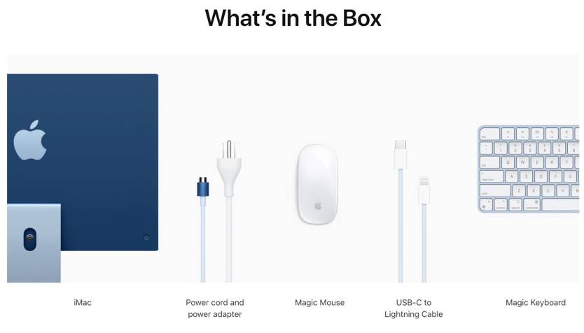 iMac 24-inch Box Contents