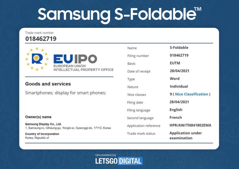 Samsung S-Foldable Display