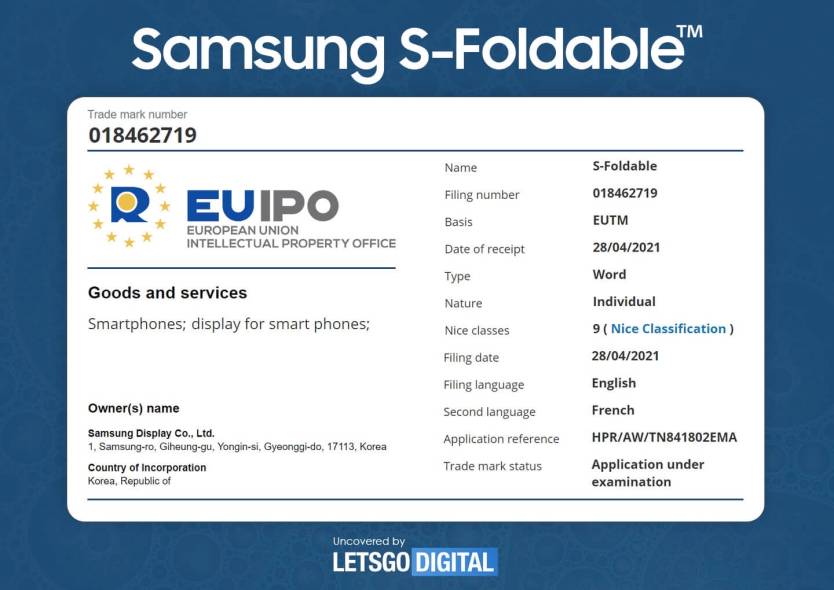 Samsung S-Foldable Display