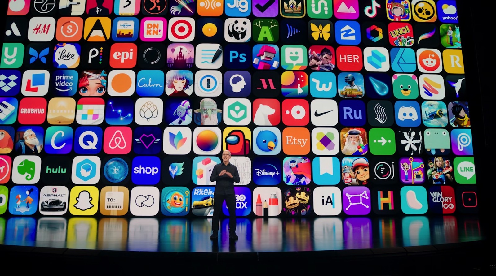 Apple CEO Tim Cook at WWDC 2021