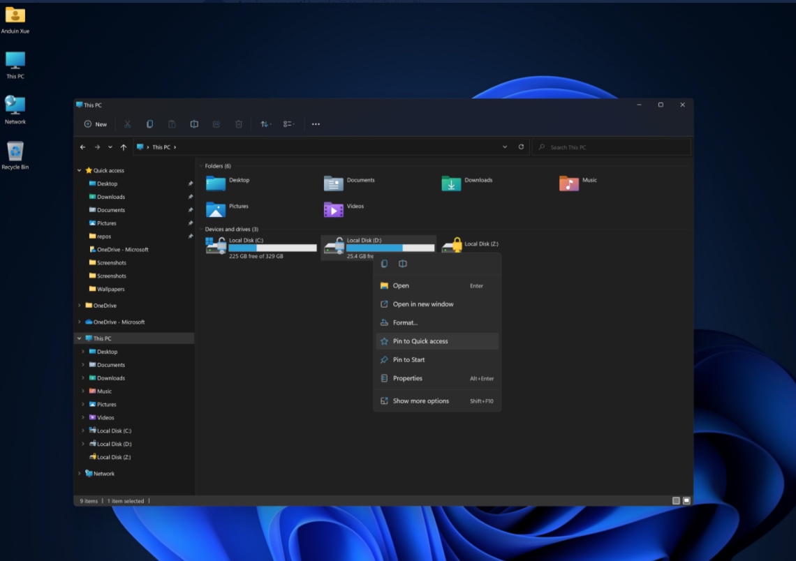 Windows 11 Dark Mode