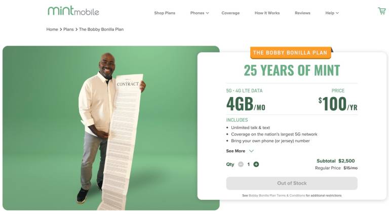 Mint Mobile offers 'fiscally irresponsible' Bobby Bonilla Day