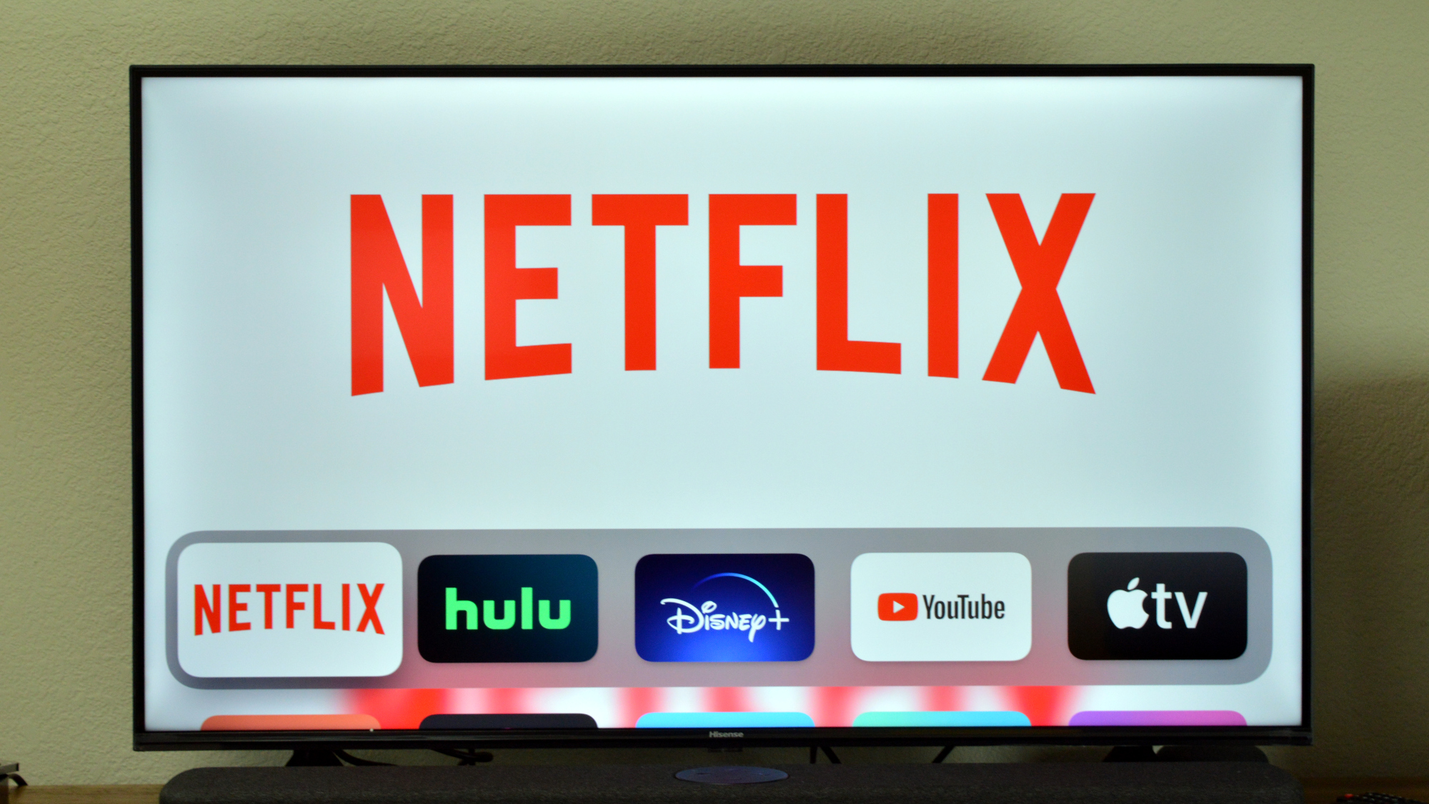 Die Netflix -App wurde auf einem Apple TV 4K hervorgehoben