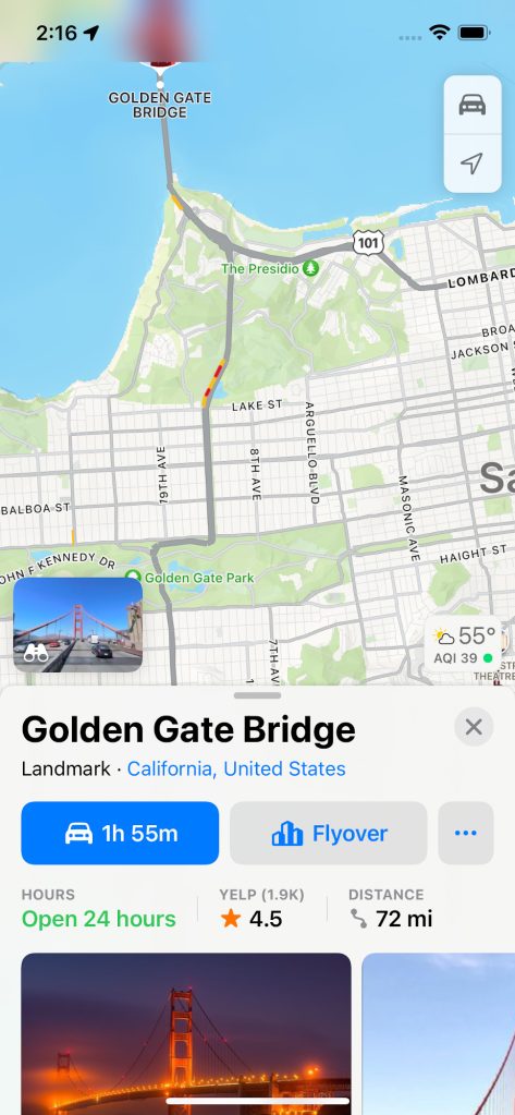 Apple Maps on iOS 15