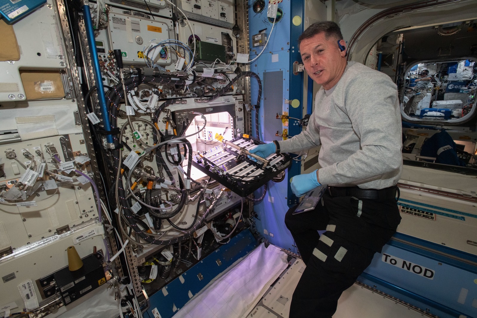 eating inside international space station