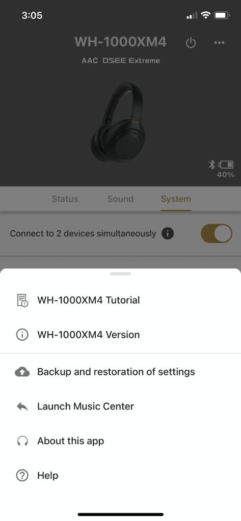 Sony Headphones Connect App