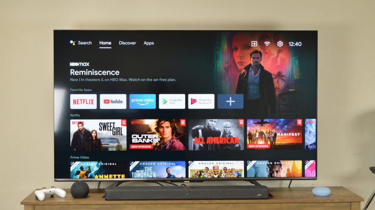 Hisense U7G 4K smart TV on a TV stand