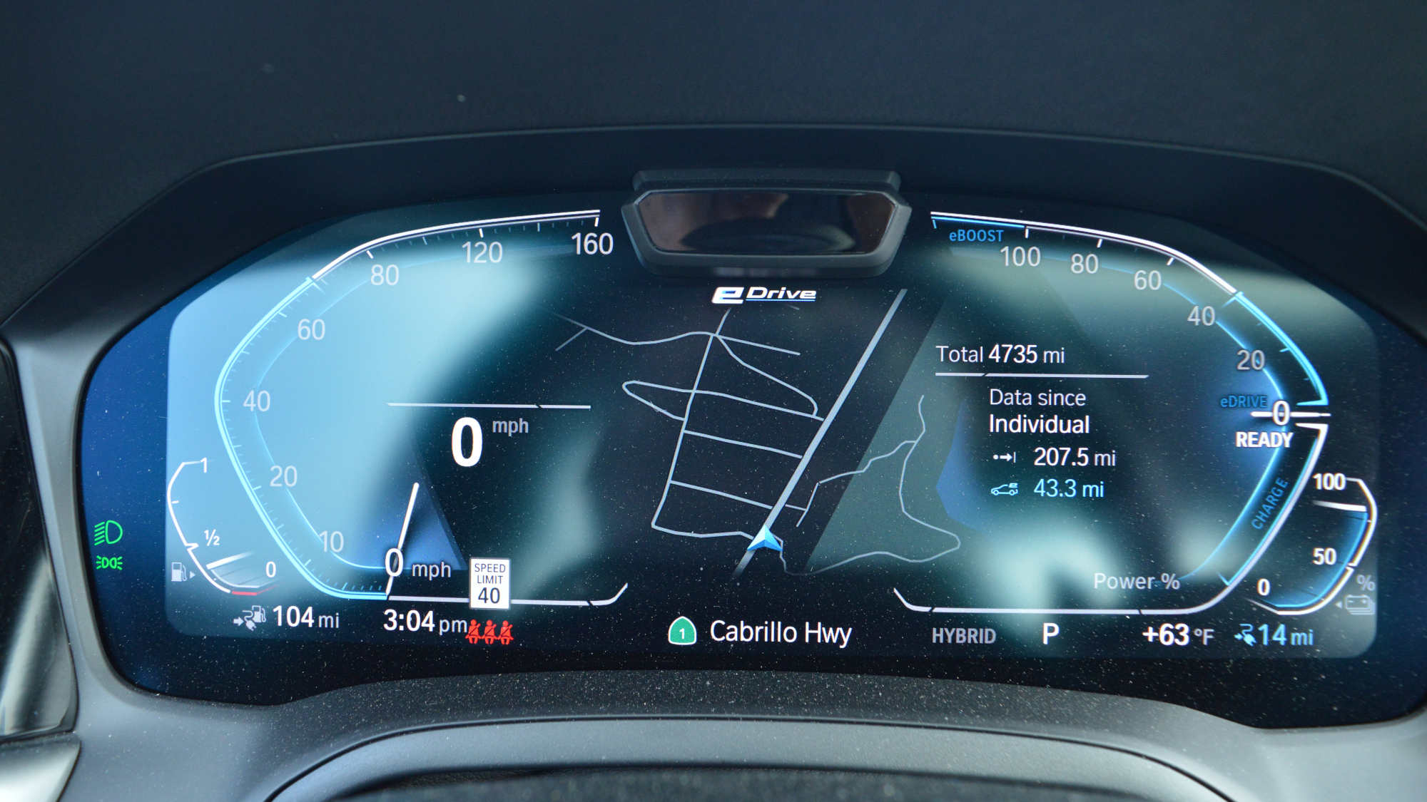 BMW 330e Instrument Panel