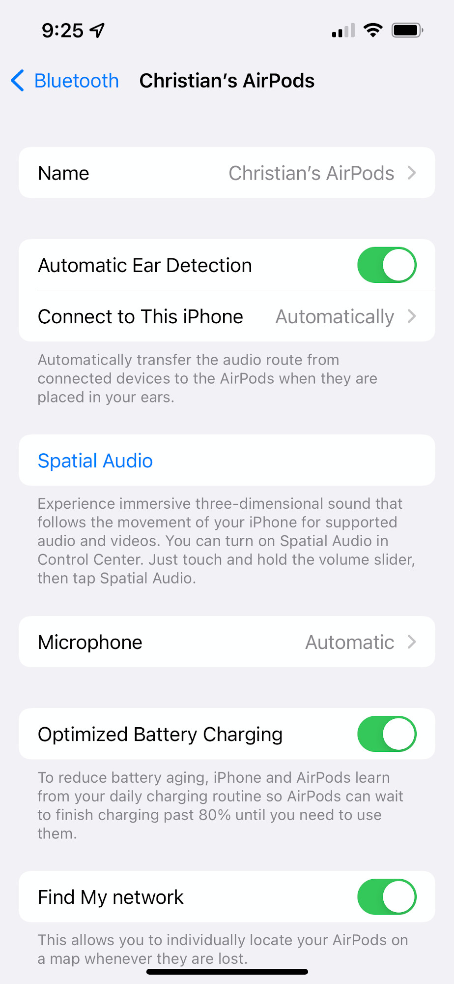 AirPods Screenshot