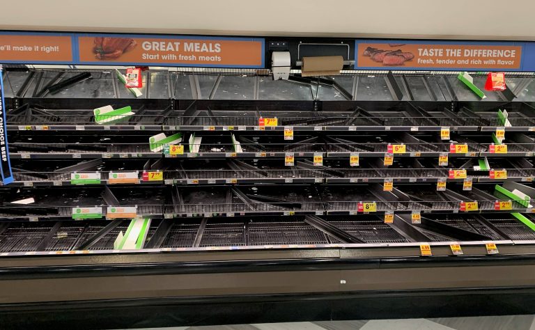 supply chain issues empty shelves