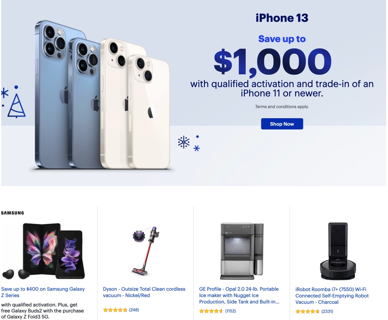 The first page of Best Buy's Black Friday 2021 ad