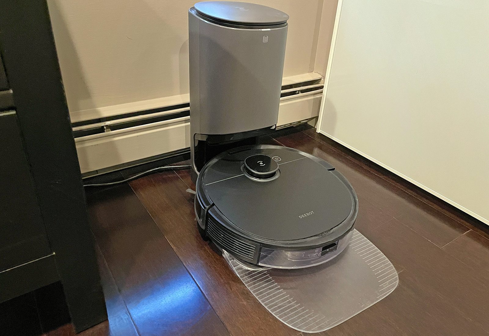 ECOVACS DEEBOT N8 Pro+ on a floor.