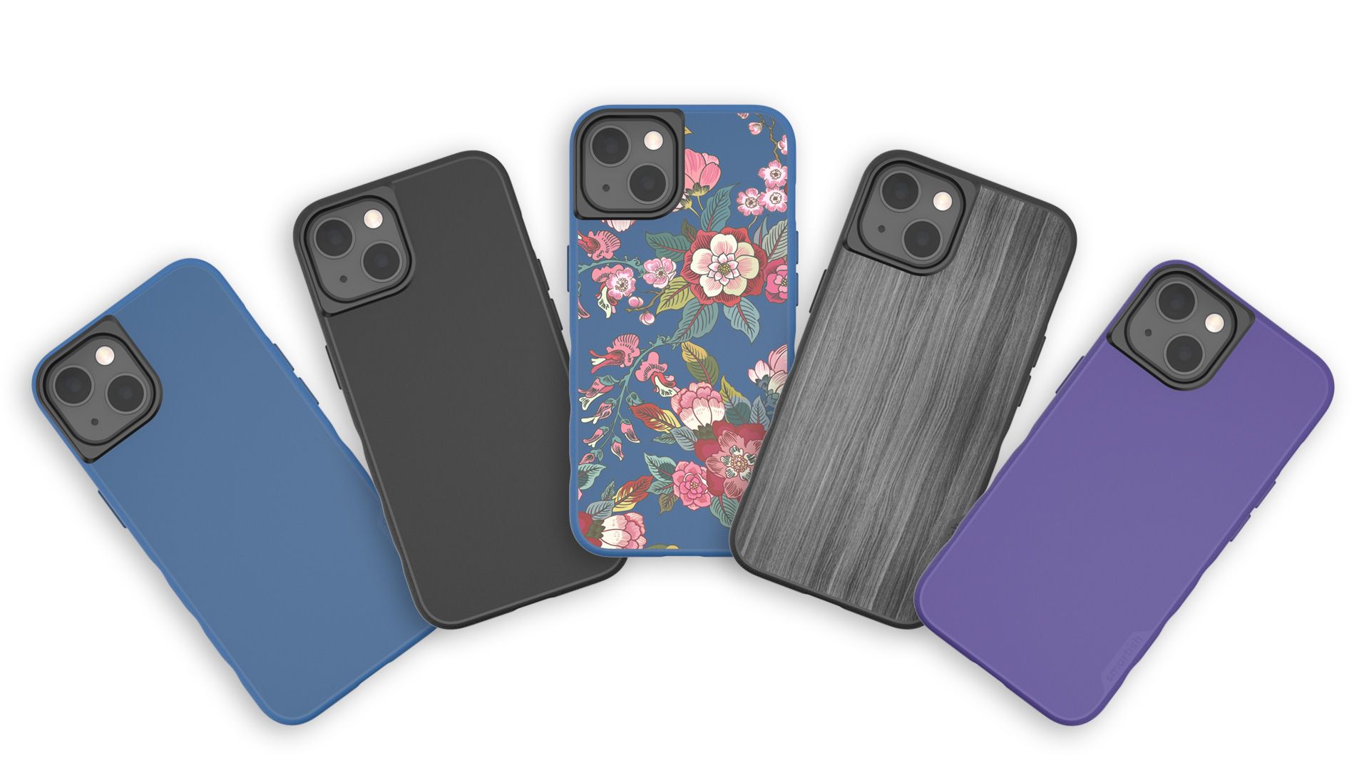 Showing the lineup of Smartish Gripmunk cases