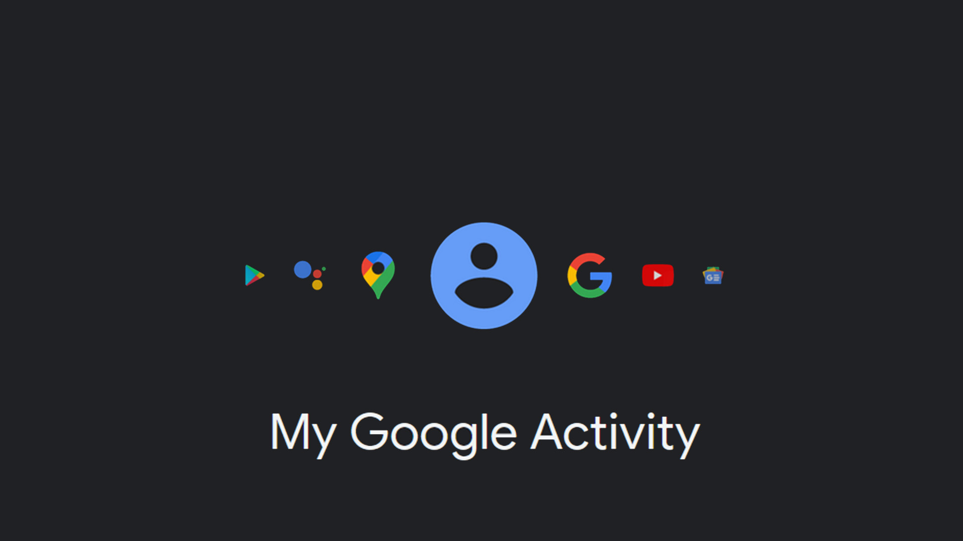 My google activity page header