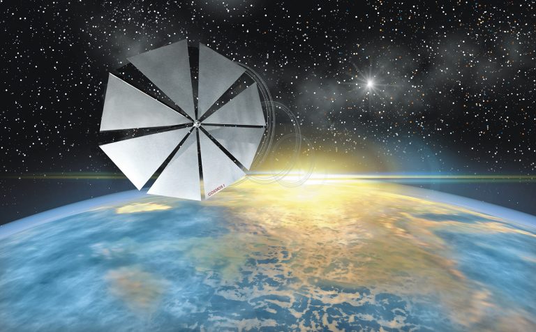 Solar Sail Spacecraft in outer space