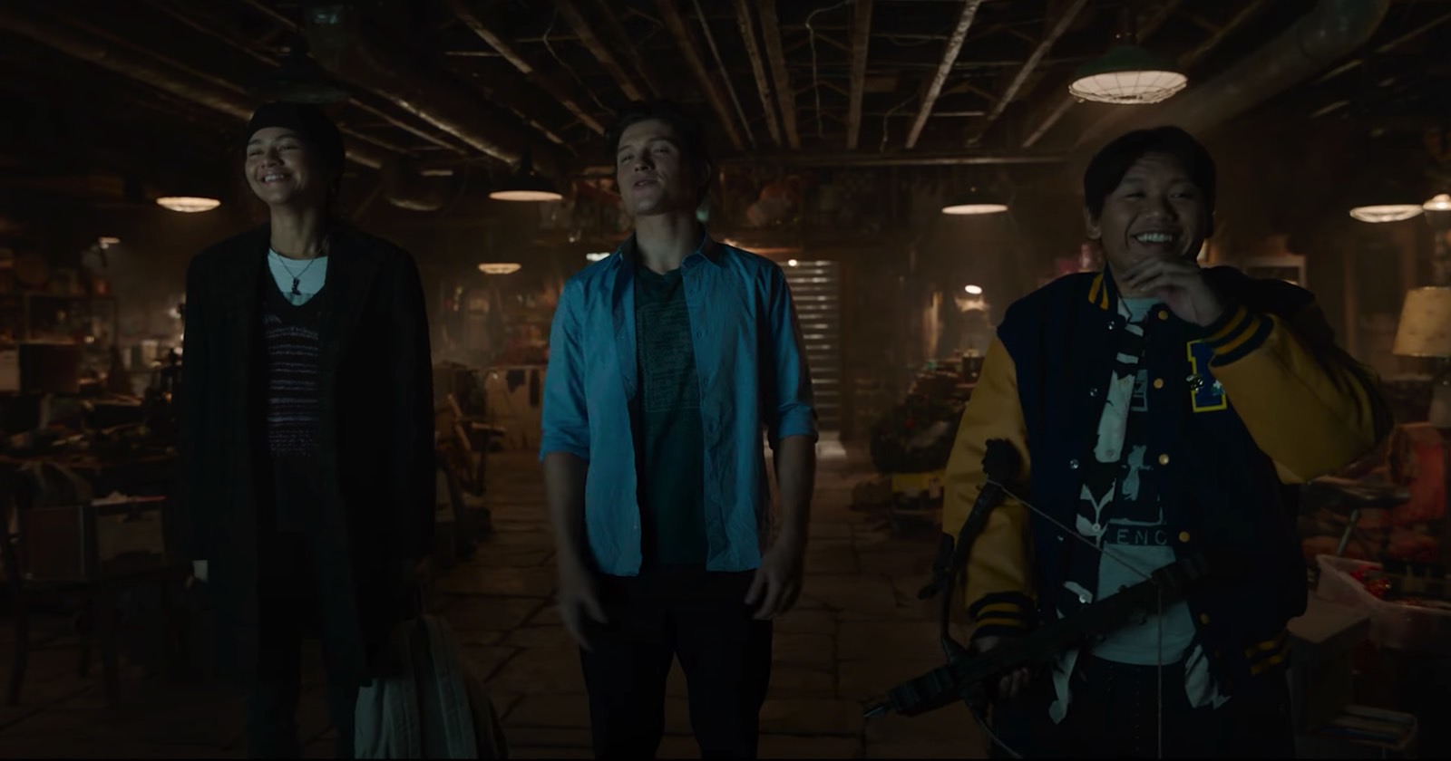 MJ, Peter Parker, and Ned in No Way Home trailer