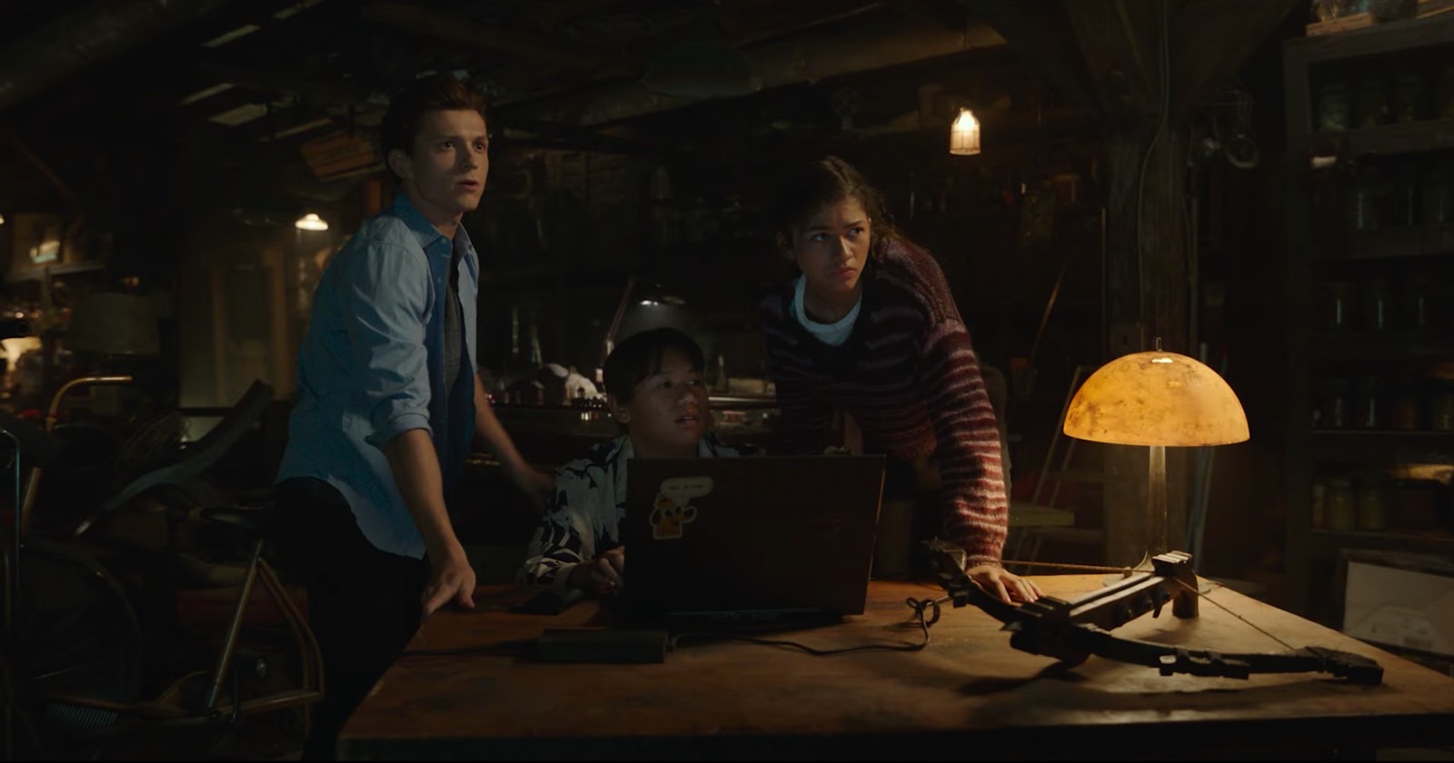 Peter Parker, Ned, and MJ in No Way Home trailer