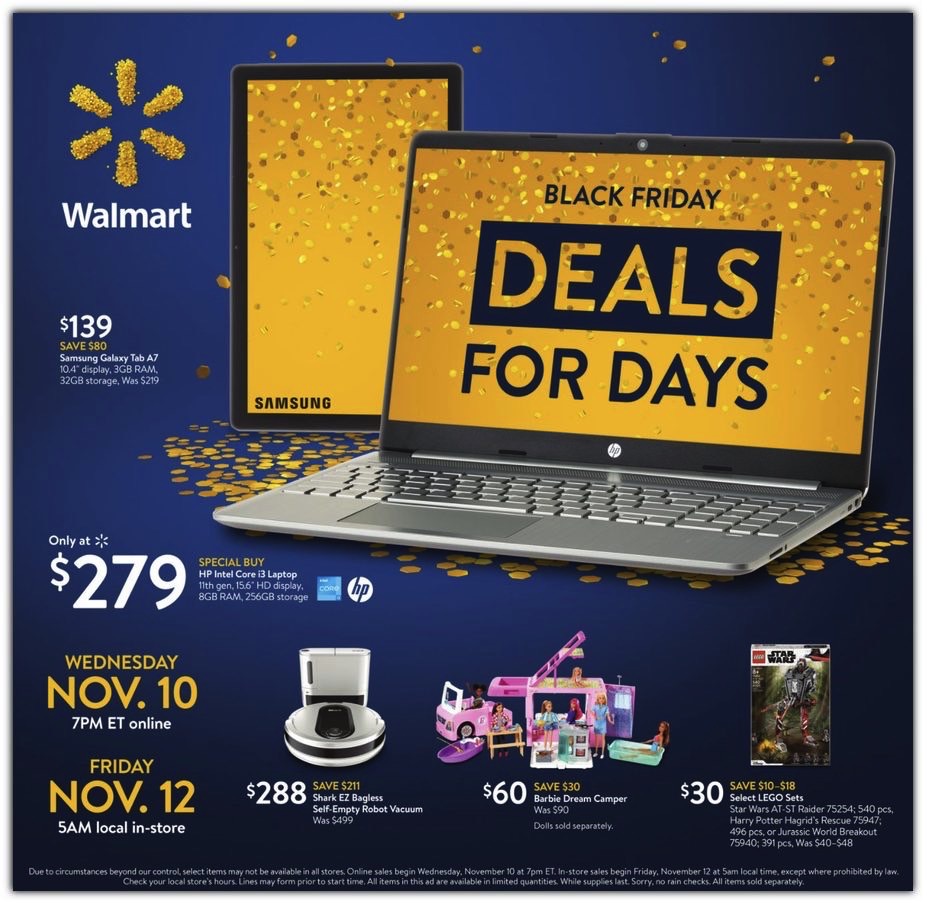 Walmart Black Friday Ad 2021 Reveals Deals On Iphone 13 Ps5 More.