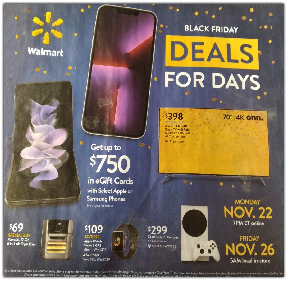 Walmart Black Friday ad 2021 reveals deals on iPhone 13, PS5, more