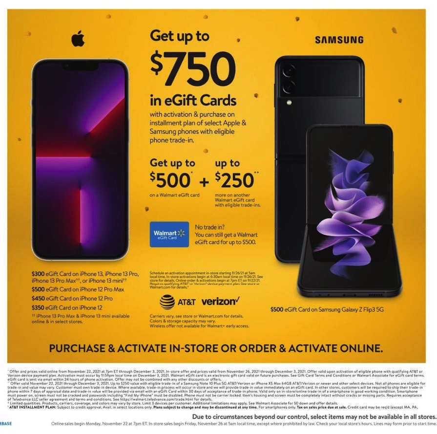 Walmart Black Friday Ad 2021 Reveals Deals On Iphone 13, Ps5, More | Bgr