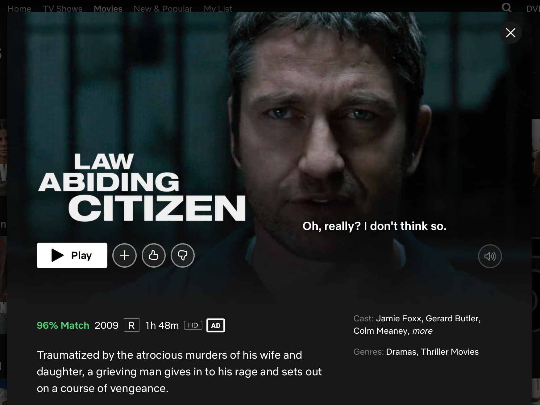 Law Abiding Citizen: Netflix fans are going wild over this forgotten  thriller