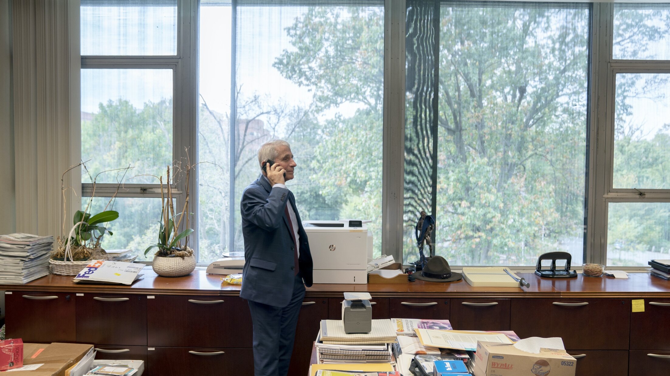 Dr. Anthony Fauci, in a scene from the Disney+ documentary Fauci