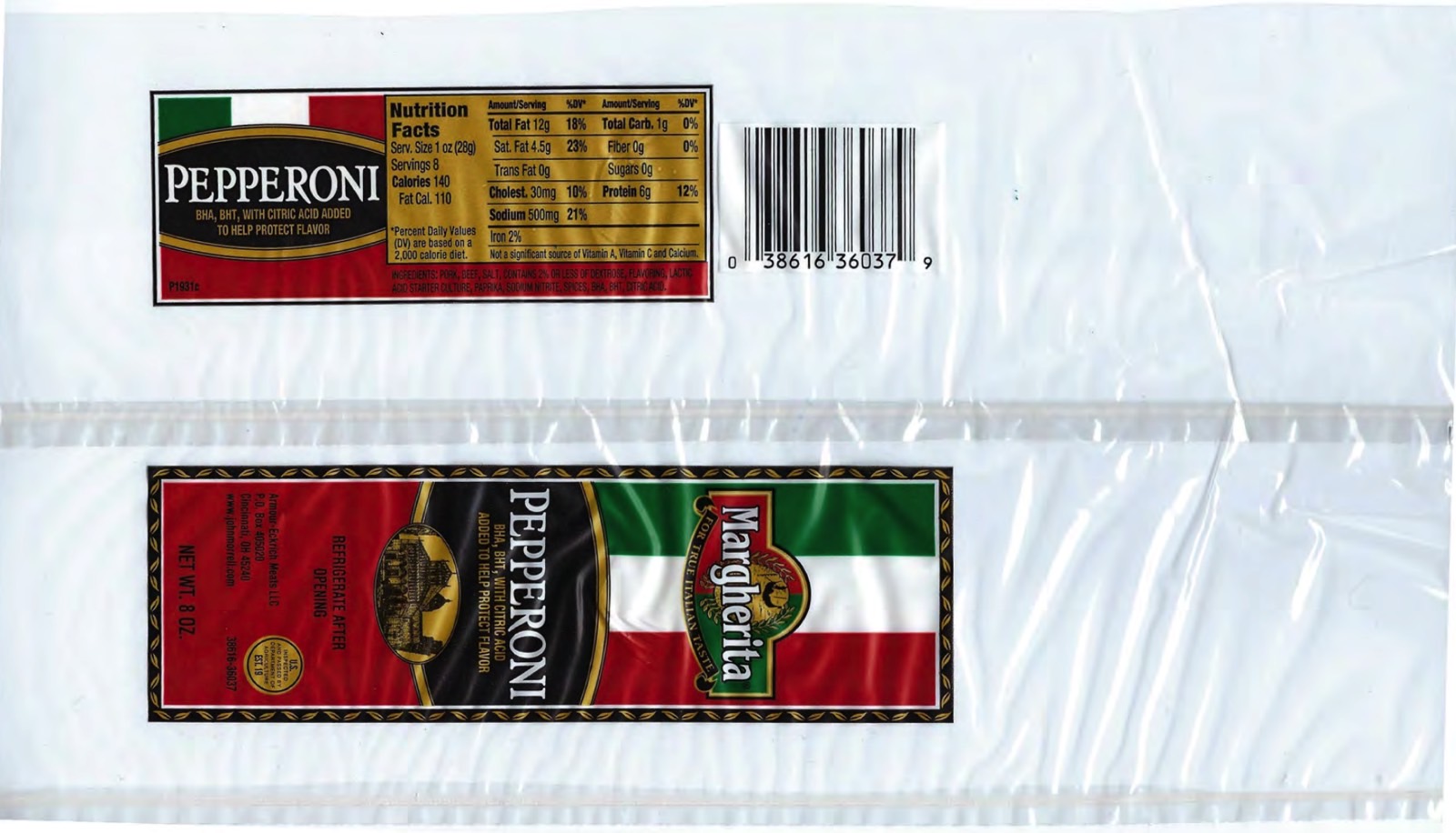 Smithfield pepperoni product label part of a recall