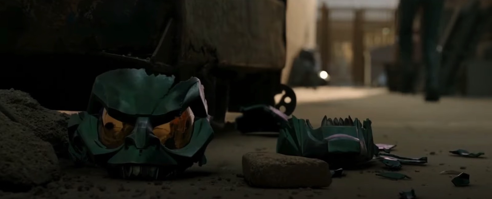 The Green Goblin mask shattered in Spider-Man: No Way Home TV spot