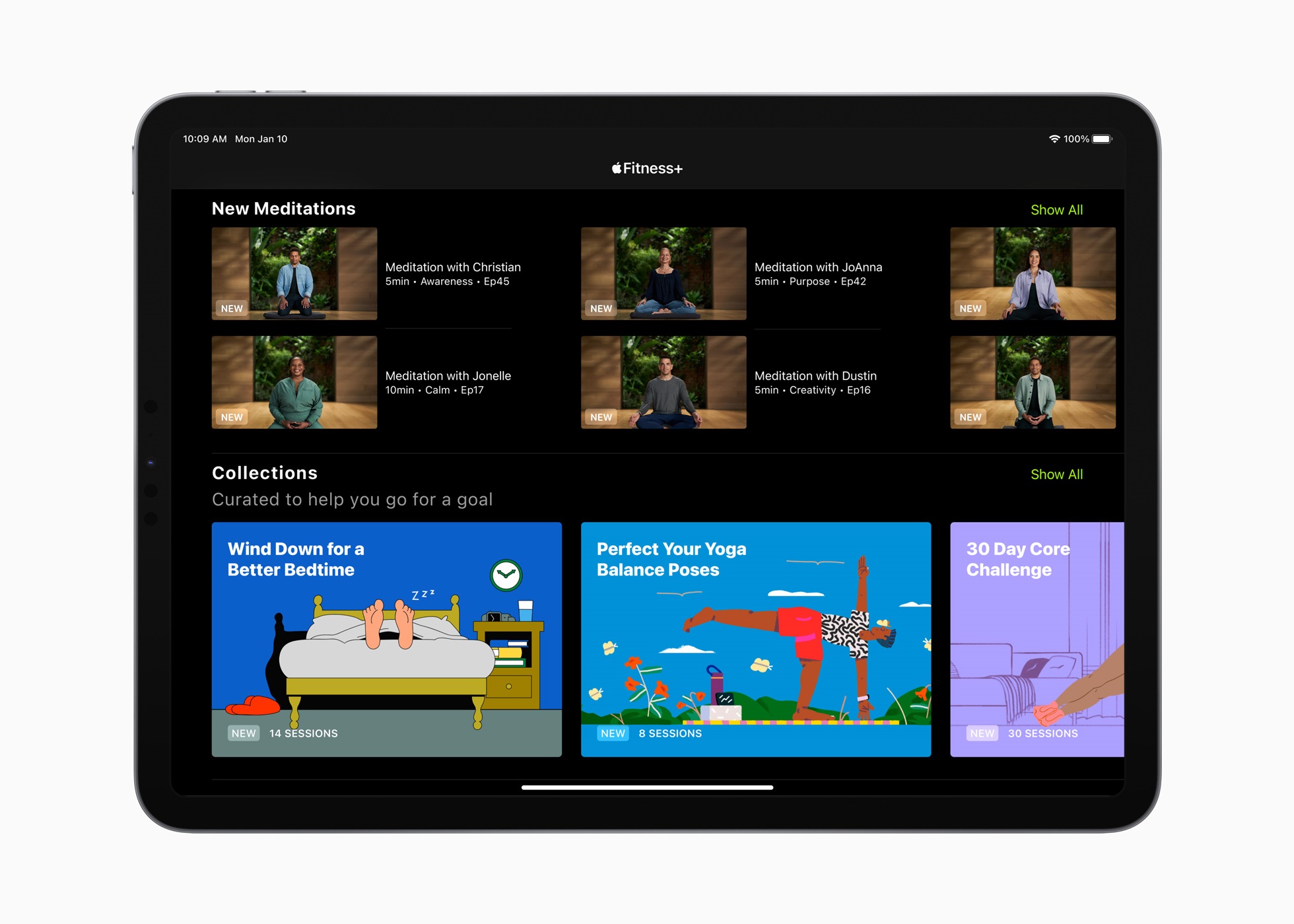 Apple Fitness Plus is adding Collections on January 10th.