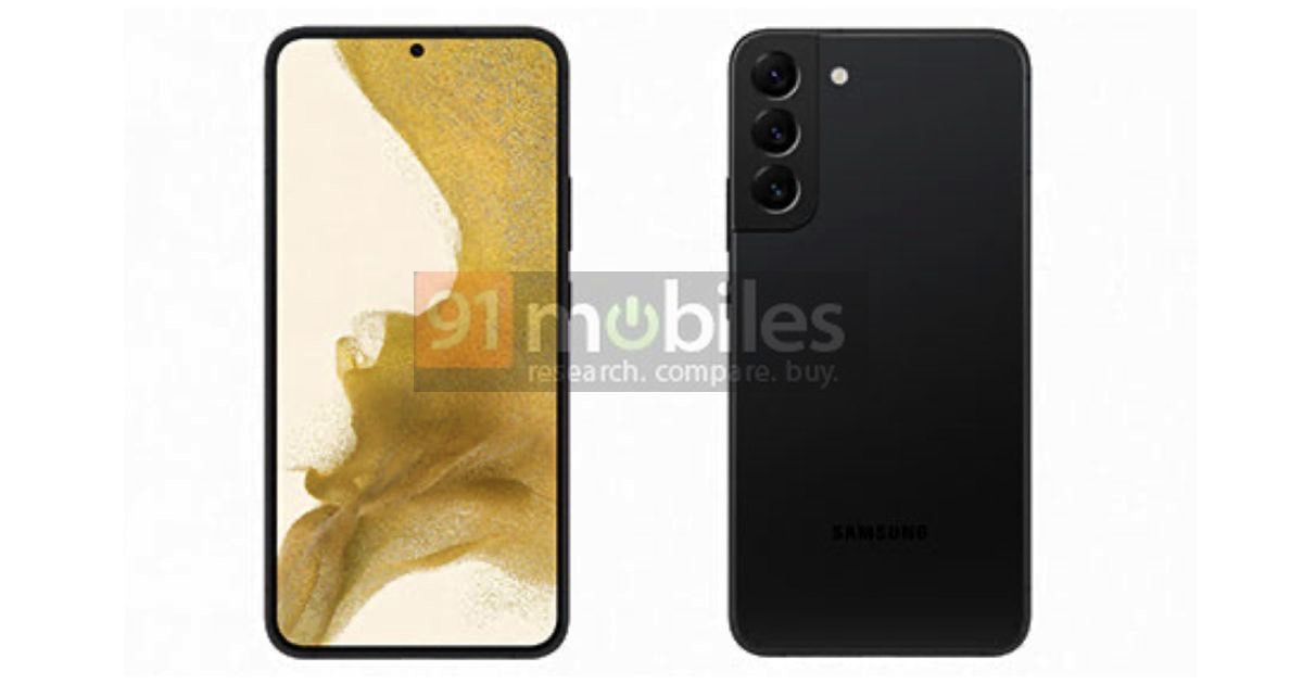 Leaked Galaxy S22 Plus press render