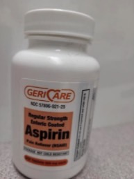 Geri-Care Recall: Aspirin bottle