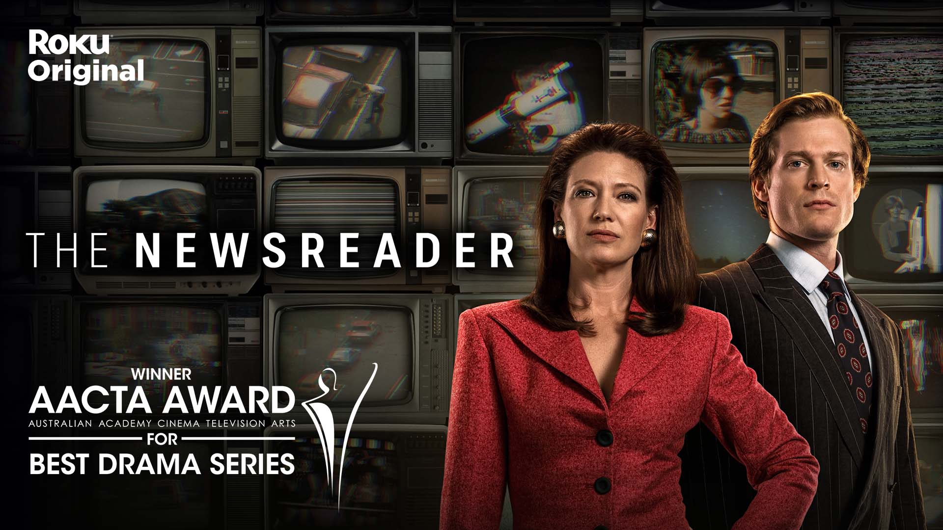 poster for roku drama the newsreader