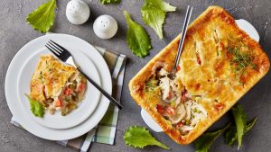 Chicken Pot Pie on a plate