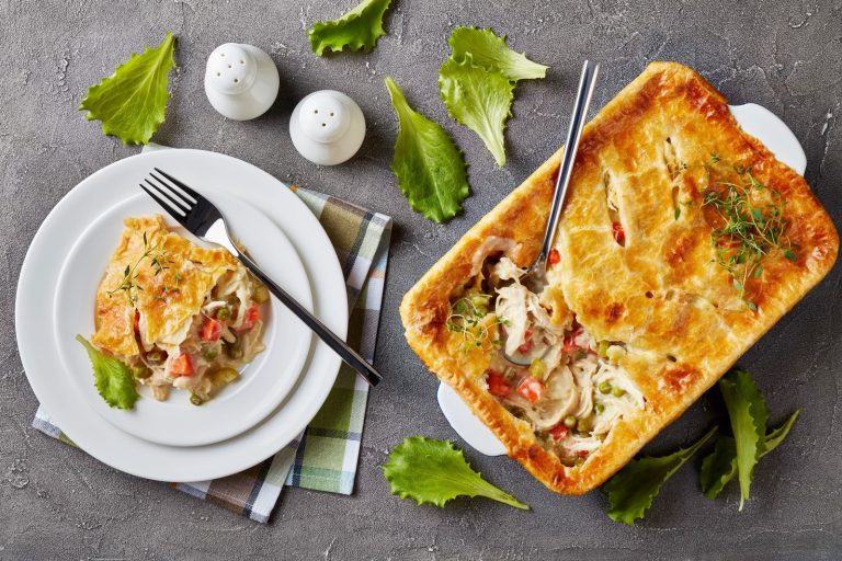 Chicken Pot Pie on a plate