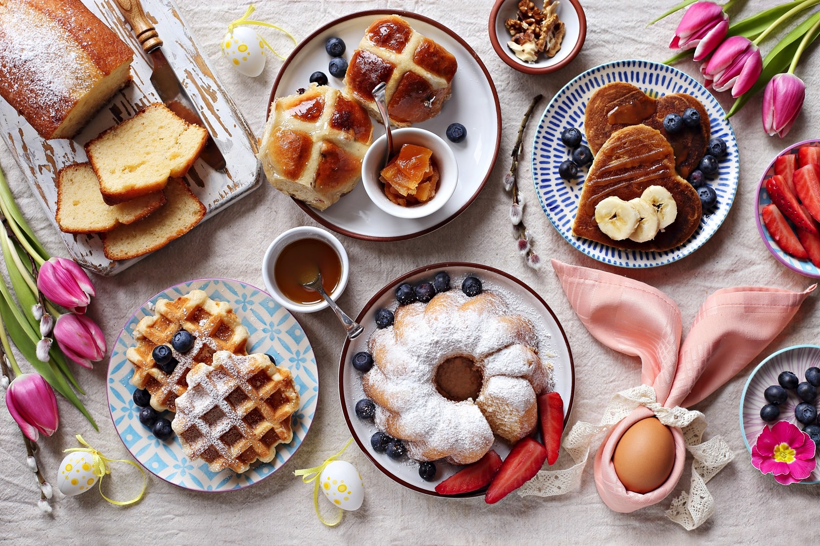 Various types of dessert options on a table