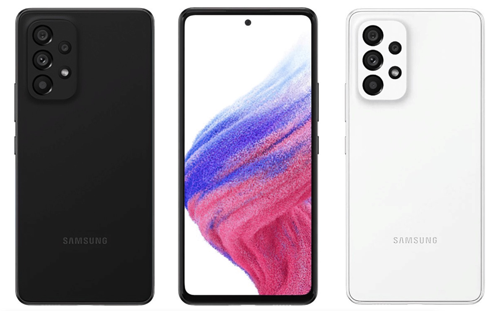 Leaked Galaxy A53 press renders