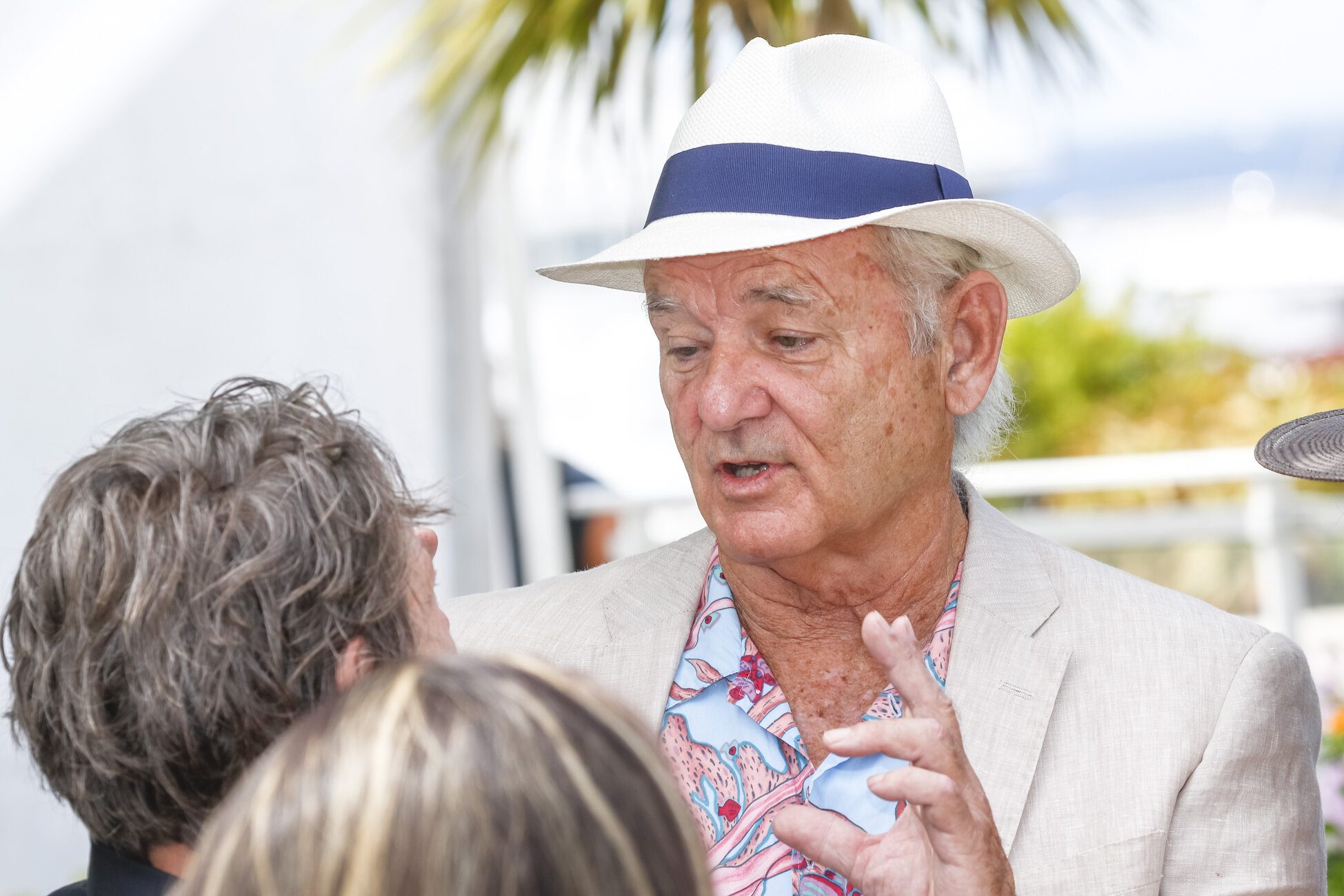 bill murray wearing white hat