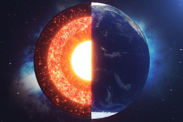 Earth's inner core and outer core