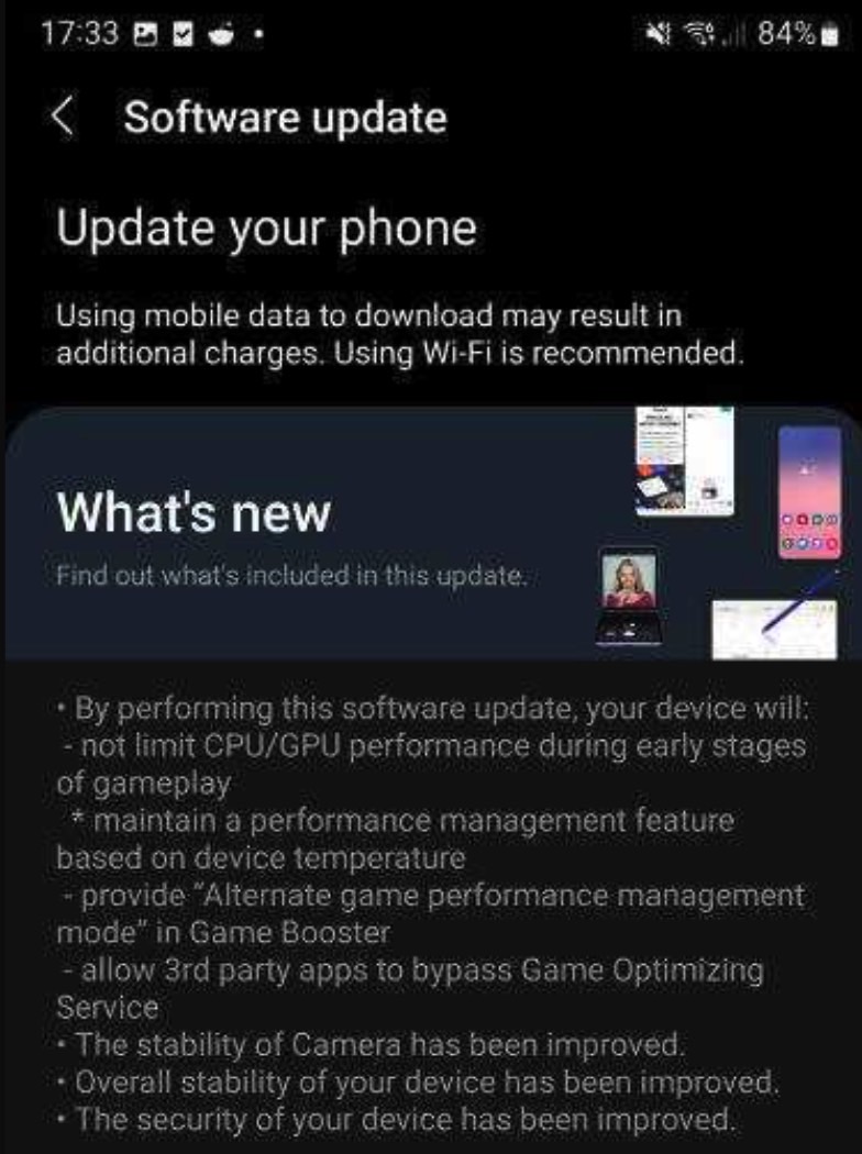 Galaxy S22 update in Europe: Changelog