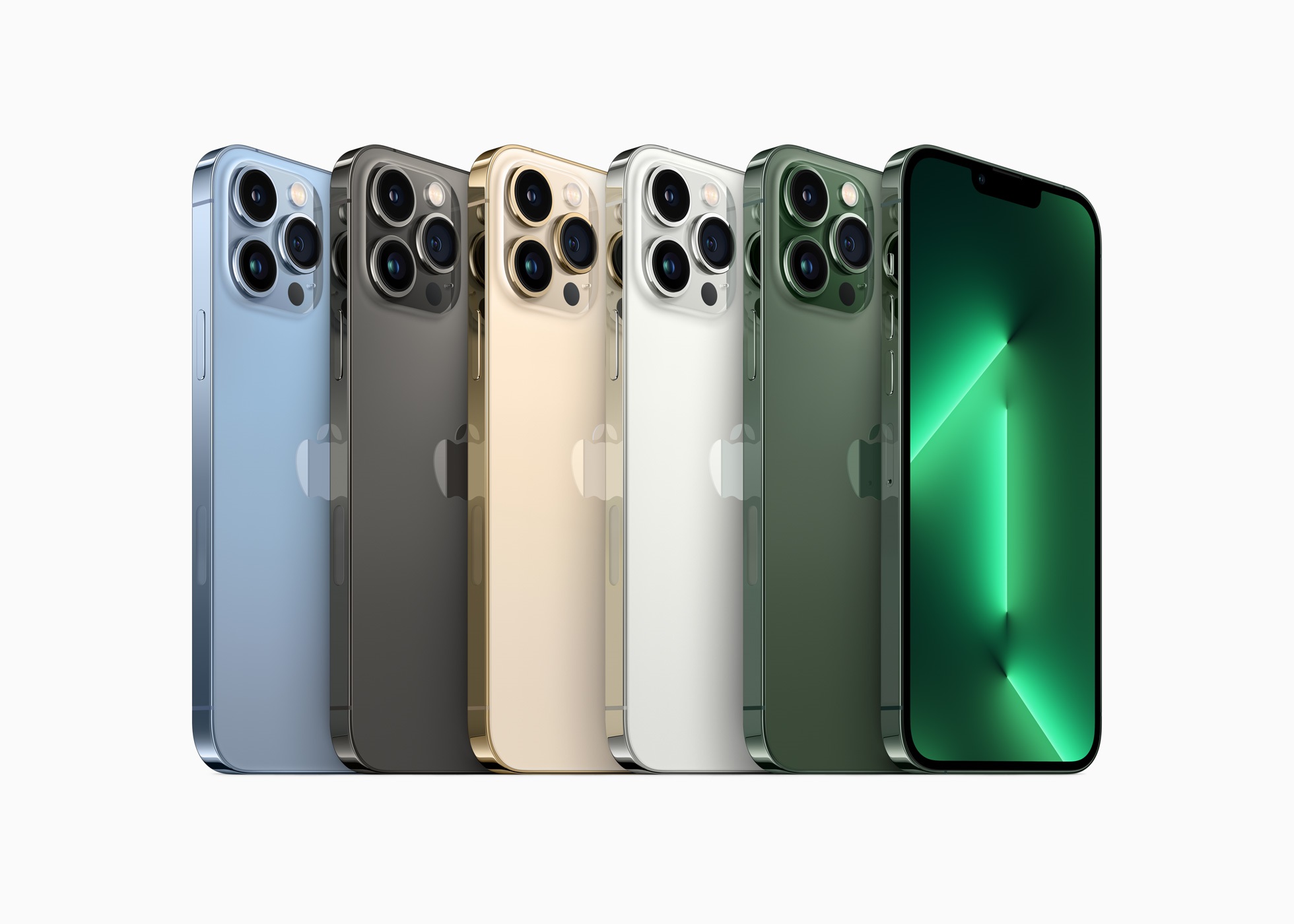 iPhone 13 Pro color options.