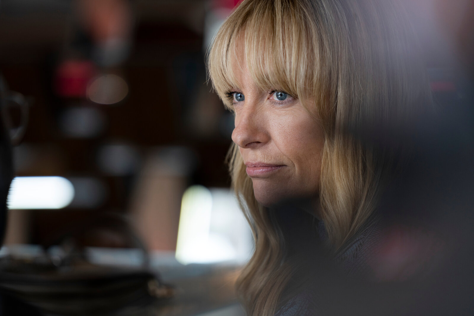 close-up of a woman's face